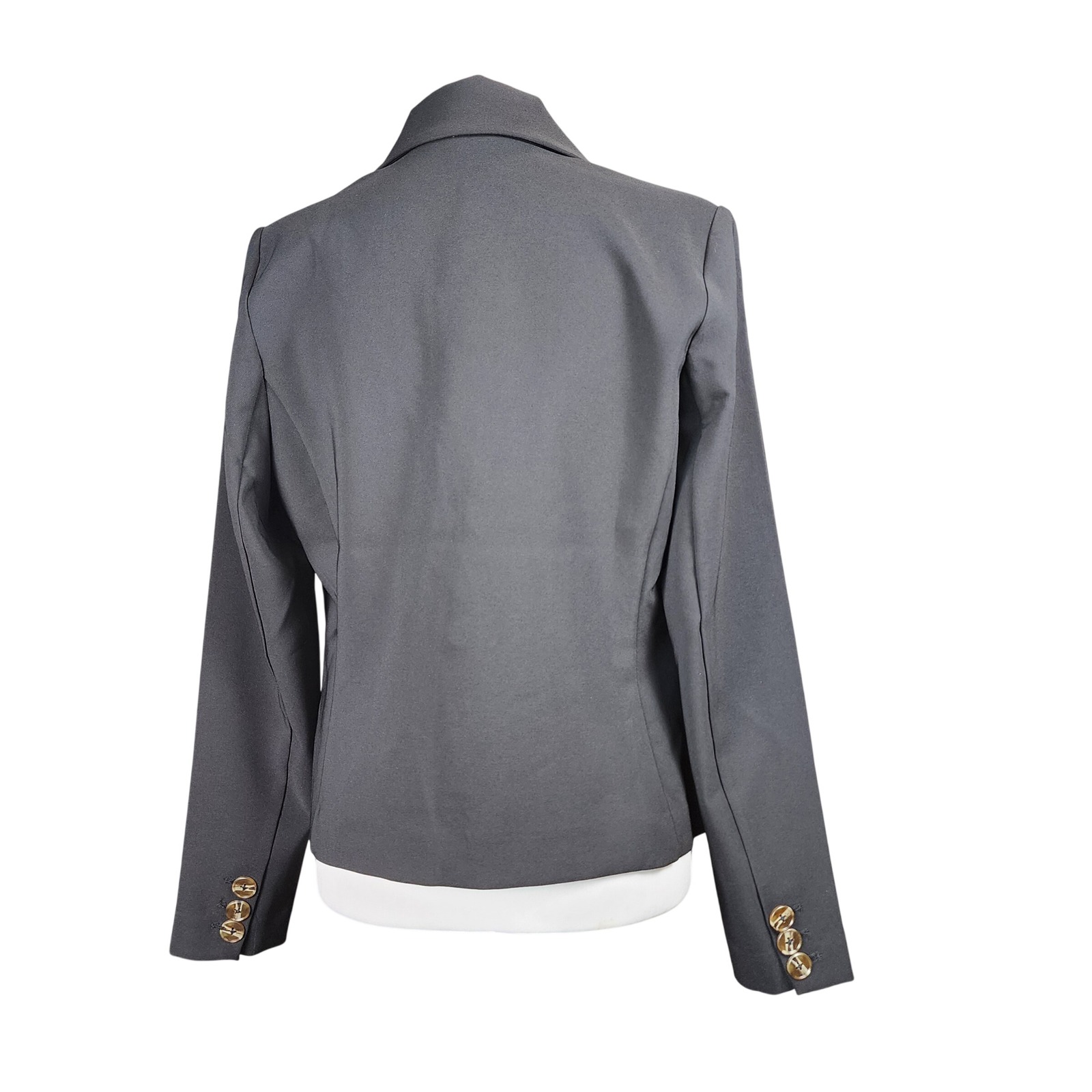 Nic+Zoe Blazer Jacket Women Medium Black Onyx Anywhere Stretch Casual Office New — image 2 of 8